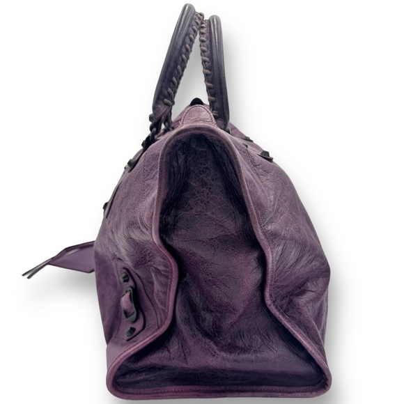 Balenciaga Work Bag Duffle Travel Jumbo Moto City Tote w Mirror - Picture 6 of 15